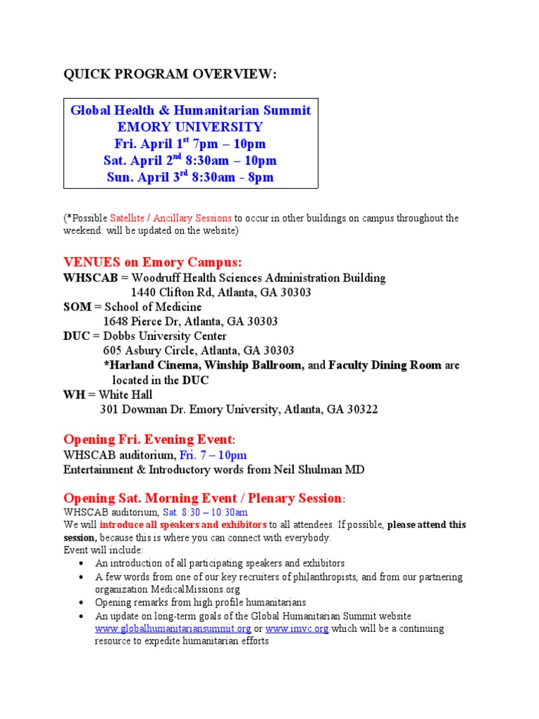 Quick Program Overview 2-3-11 | PDF | Health Sciences | Health Care