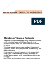 Manajemen Teknologi Agribisnis PDF