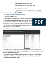 Langkah Langkah Menggunakan Google Classroom