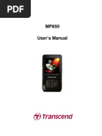 Download Transcend MP850 User Manual by sree2u SN48242025 doc pdf
