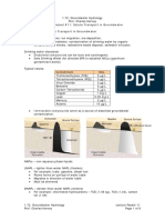 Solute Transport in Groundwater Lecture