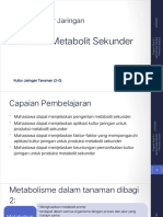 Materi Kuliah Produksi Metabolit Sekunder Melalui Kultur Jaringan PDF