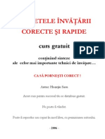 Secretele Invatarii Corecte Si Rapide