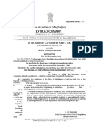 Statact The Meghalaya Forest Regulation Amendment Act 1998
