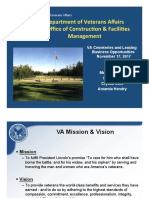 Department of Veterans Affairs VA O Ce of Construc6on & Facili6es Management