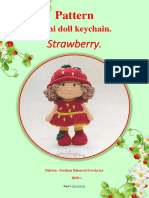 Mini Doll Keychain.: Strawberry
