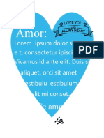 5 Plantilla Carta Amor Azul