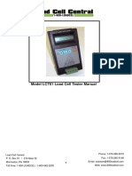 Model LCT01 Load Cell Tester Manual