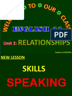Unit 2 Relationships Lesson 4 Speaking