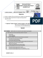 Omareyah School English Language Department Handout Form: Grade & Section