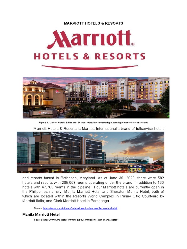 Marriott Hotels & Resorts PDF Marriott International Hotel