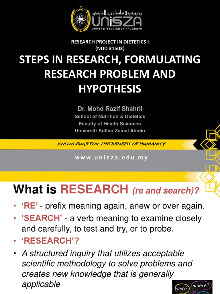 Steps to Formulate Research Hypothesis | PDF | Hypothesis | Type I And ...