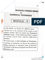 Module 5 Maths Numerical Solution of Second Order ODEs, Calculusof Variations