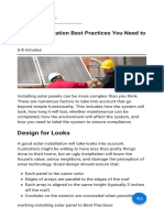 5 Solar Installation Best Practices You Need To Know PDF