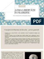 Problema Libertatii in Filosofie