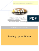 WOW: Fueling Up on Water