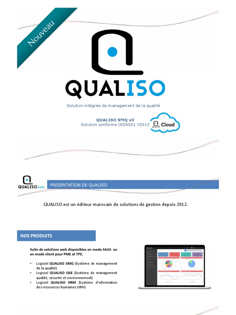 Solution QUALISO SMQ ISO 9001 | PDF | Système de management de la ...