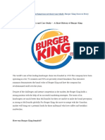 Burger King Success Story and Case Study - A Short History of Burger King