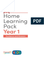 Year 1 Home Learning Pack Guidance and Answers