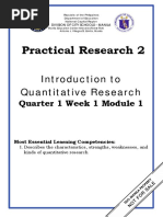 Practical Research 2: Introduction To Quantitative Research