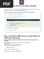 How To Set Up The Htaccess File On Apache