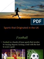 Sports That Originated in The UK