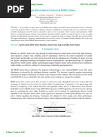 Fuzzy Logic Based Speed Control of BLDC Motor PDF