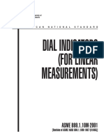 Dial Indicators (For Linear Measurements) : ASME B89.1.10M-2001