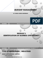 EM - Module 3 - Identification of Business Opportunity (AU) For Class