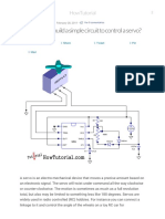 How Do You Build A Simple Circuit To Control A Servo?: Howtutorial