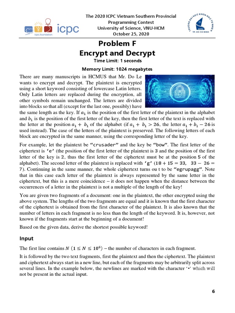 prob-F-Encrypt and Decrypt | PDF | Cryptography | Encryption