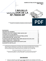 Cartilla de Bolsillo 7800M-MP en Español PDF