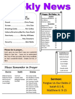 Sermon:: Forgive Us Our Debts 2 Isaiah 6:1-8, Matthew 6: 9-15