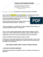 12-22-2013 - EL MEJOR REGALO QUE PUDIERAS RECIBIR Notas Del Sermon