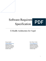 Software Requirements Specification: E-Health Architecture For Nepal