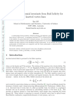 Kauffman polynomial invariants from fluid helicity