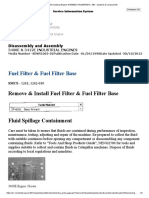 3412E Fuel Filter and Fuel Filter Base