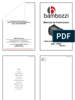 bambozzi Manual de Instruções 