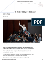 Hong Kong pro-democracy politicians arrested - BBC News