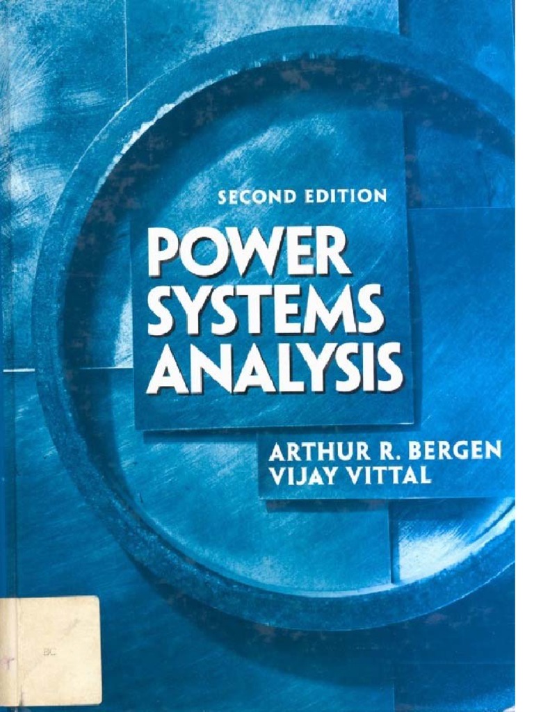 Power Systems Analysis Arthur R. Bergen, Vijay Vittal PDF PDF