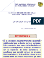 Mineria Subterranea y SuperficialExposicion FIMGM