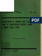 Calx of Sunrise Sunset Times PDF