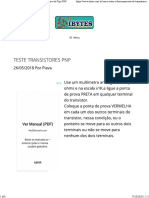 Prática - Como Testar o Funcionamento de Transistores Do Tipo PNP