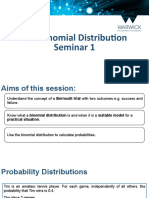 Binomial Distribution Seminar 1 Slides