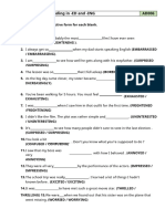 Adjectives ending in ED and ING worksheet