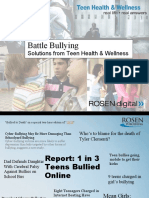 Battle Bullying: Solutions From Teen Health & Wellness