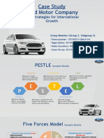 Case Study Ford Motor Company: New Strategies For International Growth