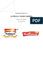 (National Foods Limited) : Management Report On