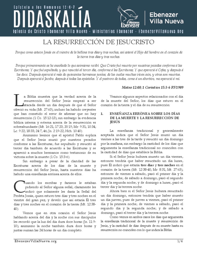 095 La Resurreccion de Jesucristo PDF | PDF | La resurrección de Jesús ...