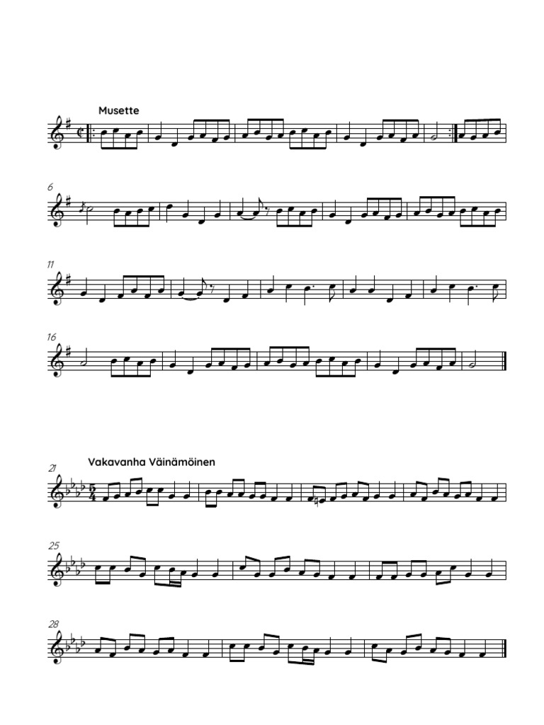 Folk Song Transcriptions - Full Score PDF | PDF